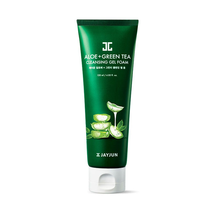 JAYJUN Aloe + Green Tea Cleanser Gel Foam غسول رغوي بالصبار والشاي الاخضر