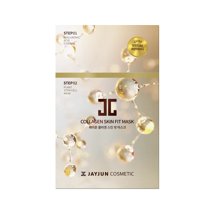 JAYJUN Collagen Skin Fit Mask 10 Sheets مجموعة اقنعة ورقية بالكولاجين