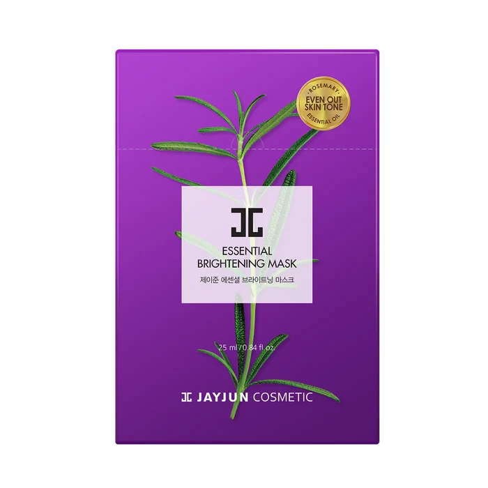 JAYJUN Essential Brightening Up Mask 10pcs مجموعة اقنعة ورقية للبشرة بزيت اكليل الجبل