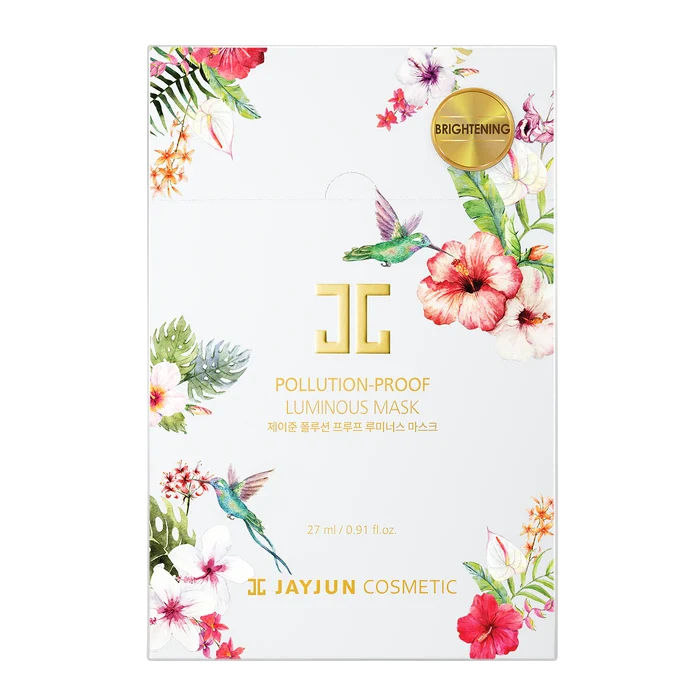 JAYJUN Pollution Proof Luminous Sheet Mask Pack 10 PCS مجموعة اقنعة ورقية باللؤلؤ والزنجبيل