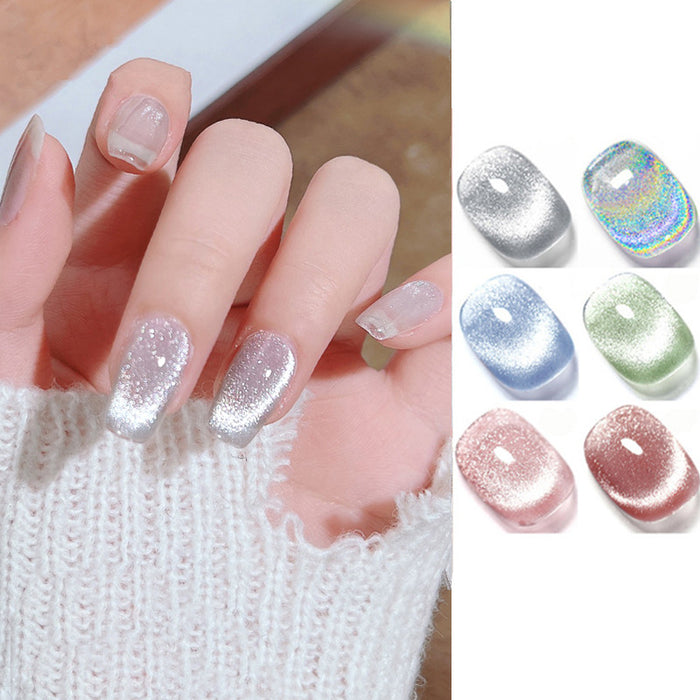 KaSi 15ml Healthy Small Bulb Crystal Cat Eye Gel Polish T3596