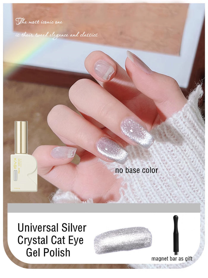 Universal Silver Crystal Cat Eye UV Gel