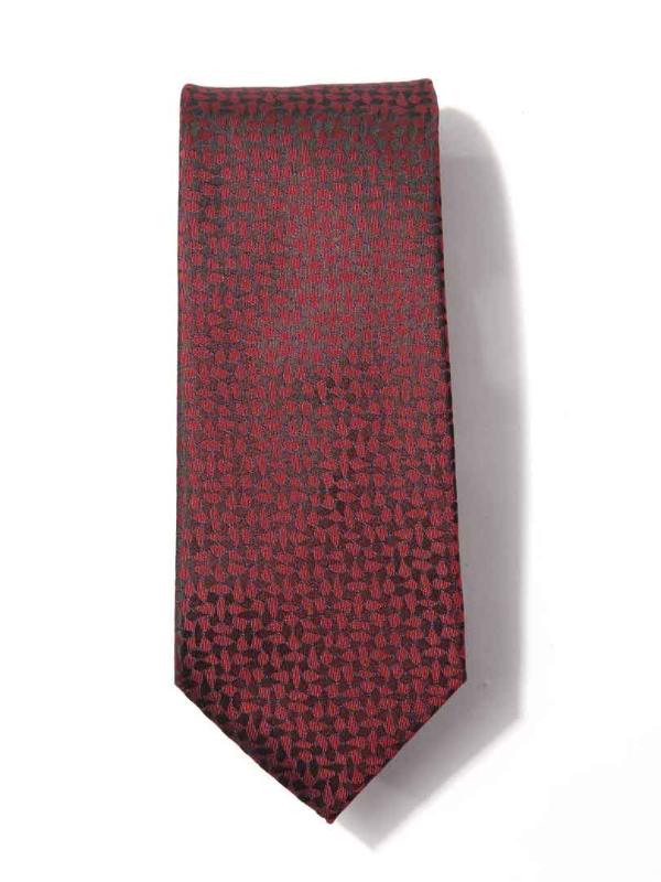 Kingcross Structure Dark Maroon Microfibre Tie