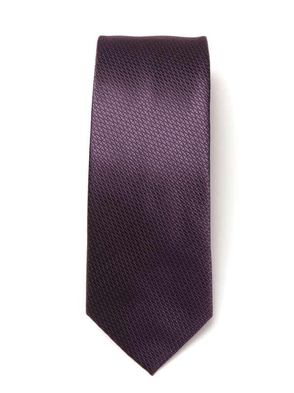 Kingcross Structure Dark Purple Microfibre Tie