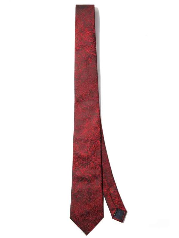 Kingcross Structure Dark Red Microfibre Tie