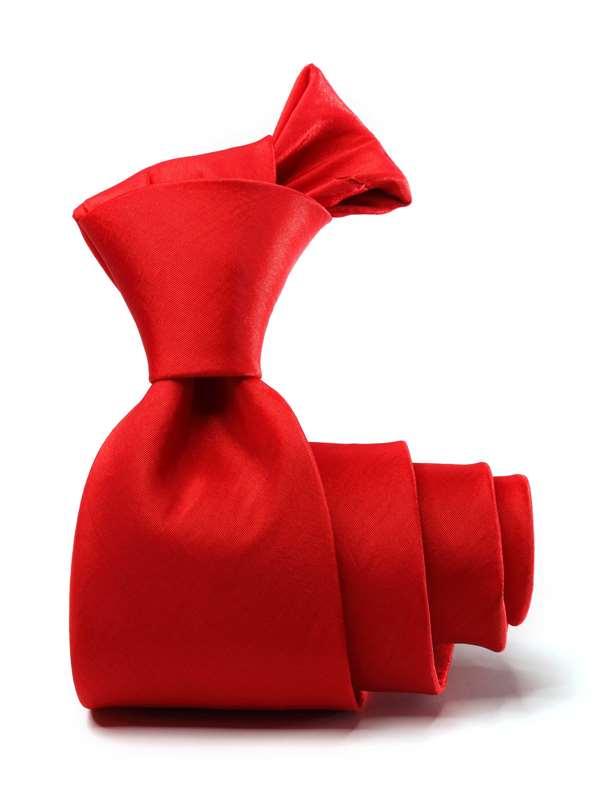 Kingston Plain Dark Red Microfibre Tie