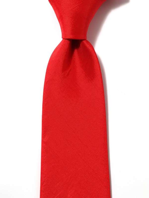 Kingston Plain Dark Red Microfibre Tie