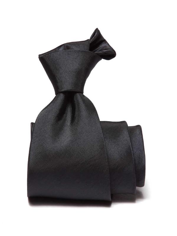 Kingston Solid Dark Blue Microfibre Tie