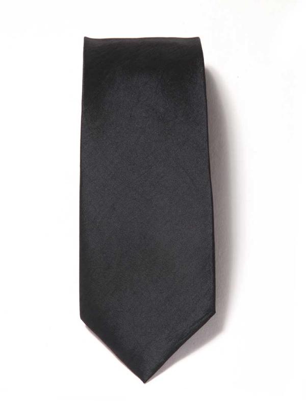 Kingston Solid Dark Blue Microfibre Tie