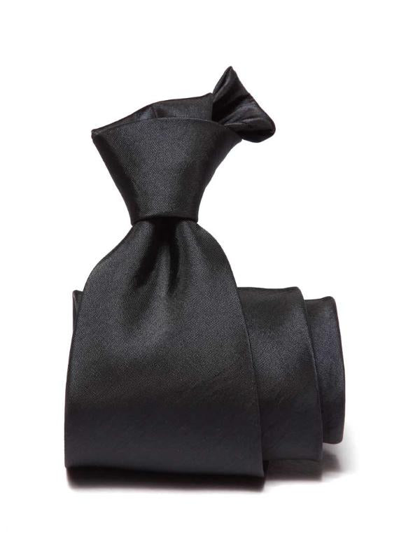 Kingston Solid Dark Blue Microfibre Tie