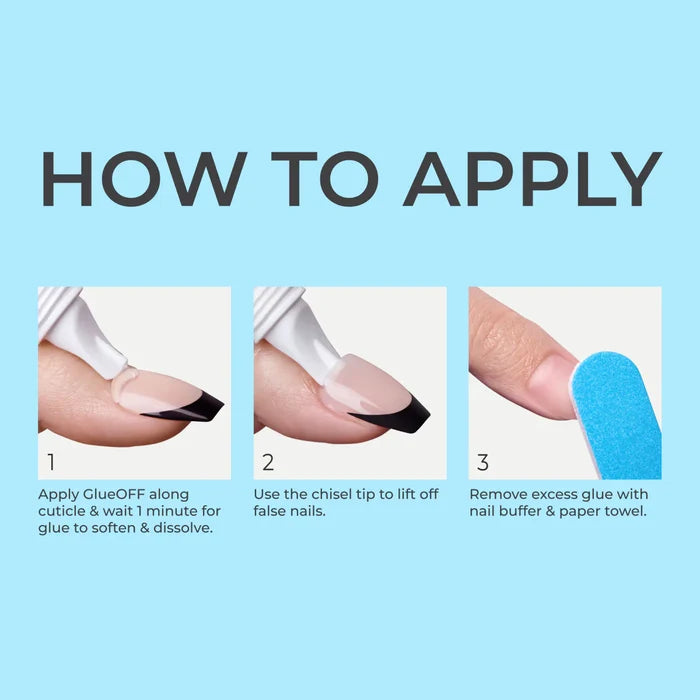 Kiss Glue Off Instant False Nail Remover مزيل الاظافر الاصطناعية الفوري