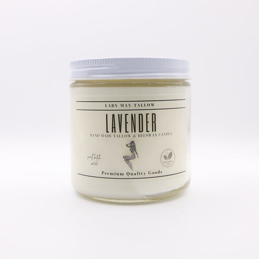 Lavender Tallow & Beeswax Candle | 16 oz