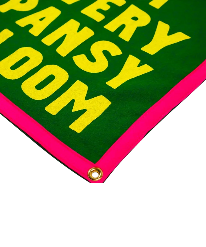 Let Every Pansy Bloom Camp Flag