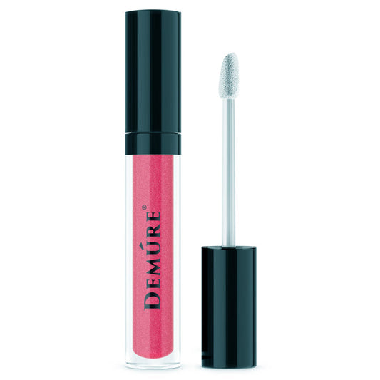 Image of Demure Lip Gloss Lilac Shimmer 50 with the applicator