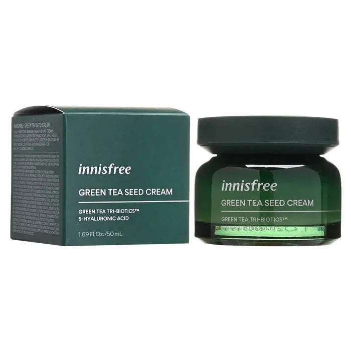 lNNISFREE Green Tea Seed Cream كريم الشاي الاخضر للبشرة من انسفري