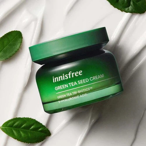 lNNISFREE Green Tea Seed Cream كريم الشاي الاخضر للبشرة من انسفري