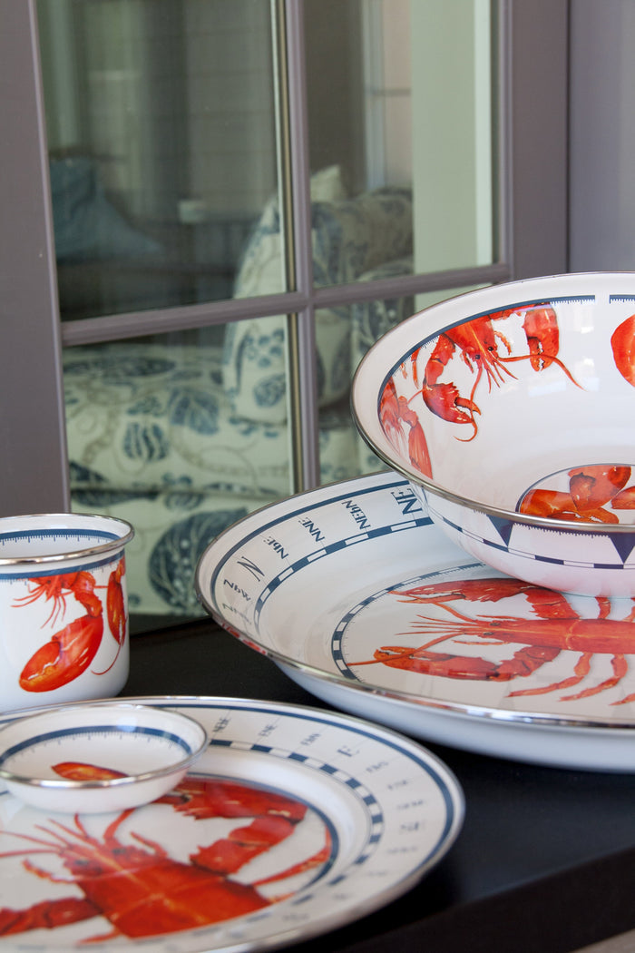 Lobster Enamelware Dinner Plate