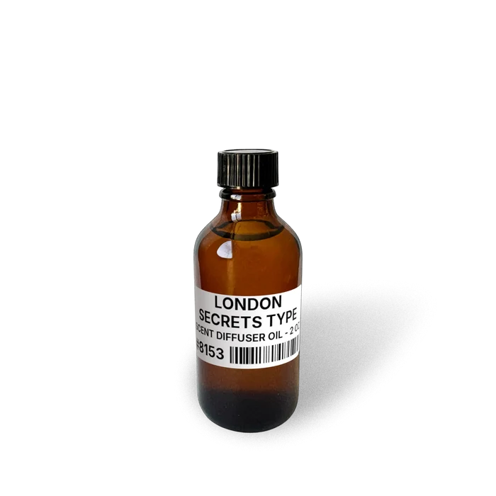 London Secrets Type Scent Diffuser Oil - 2 oz (57 g) bottle image showing Scent Diffuser Oil in 2 oz size. Fragrance product bottle photo for London Secrets Type Scent Diffuser Oil - 2 oz (57 g).
