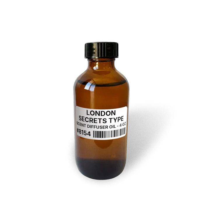 London Secrets Type Scent Diffuser Oil - 4 oz (113 g) bottle image showing Scent Diffuser Oil in 4 oz size. Fragrance product bottle photo for London Secrets Type Scent Diffuser Oil - 4 oz (113 g).