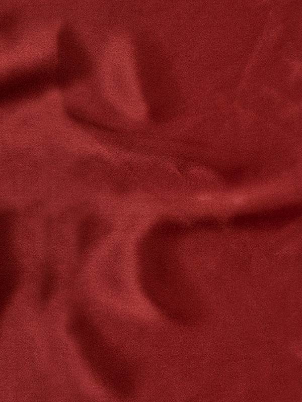 Maroon/ Red Solid Silk Pocket Square