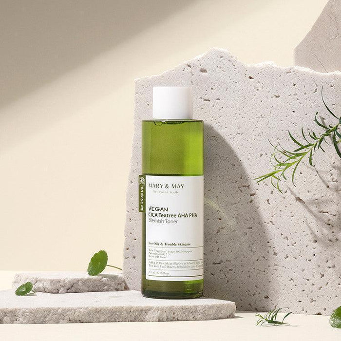 [Mary&May] Vegan CICA Tea Tree AHA PHA Toner 200ml - Ballagrio