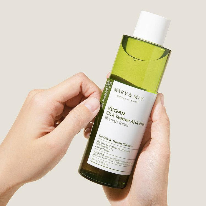 [Mary&May] Vegan CICA Tea Tree AHA PHA Toner 200ml - Ballagrio