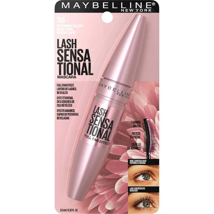 MAYBELLINE Lash Sensational Full Fan Effect Mascara - 255 Brownish Black ماسكارا لاش سنسيشينال فل فان إفكت من ميبيلين