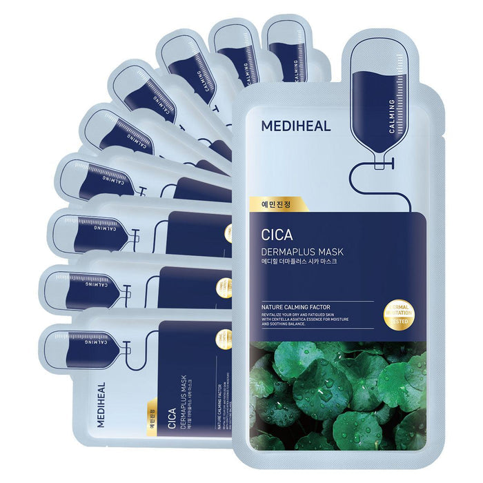 Mediheal Derma Plus Cica Mask 10ea - Komiko Beauty