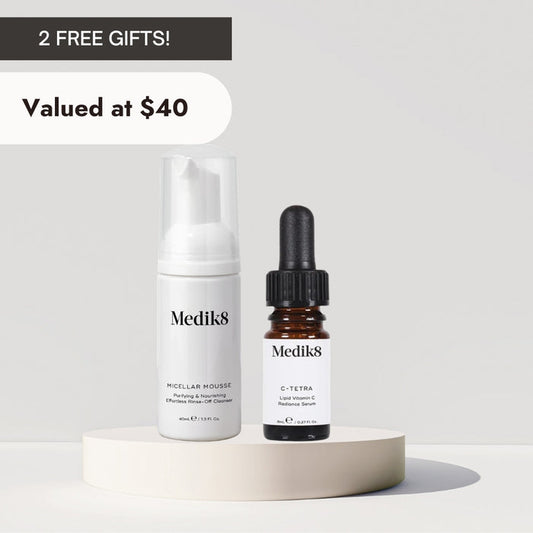 Medik8 Duo | C-Tetra Serum 8ml & Micellar Mousse Cleanser 40ml