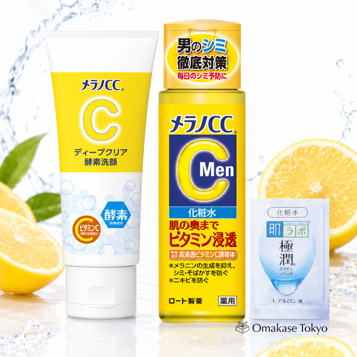 Melano CC Deep Clear Enzyme Face Wash Men Set