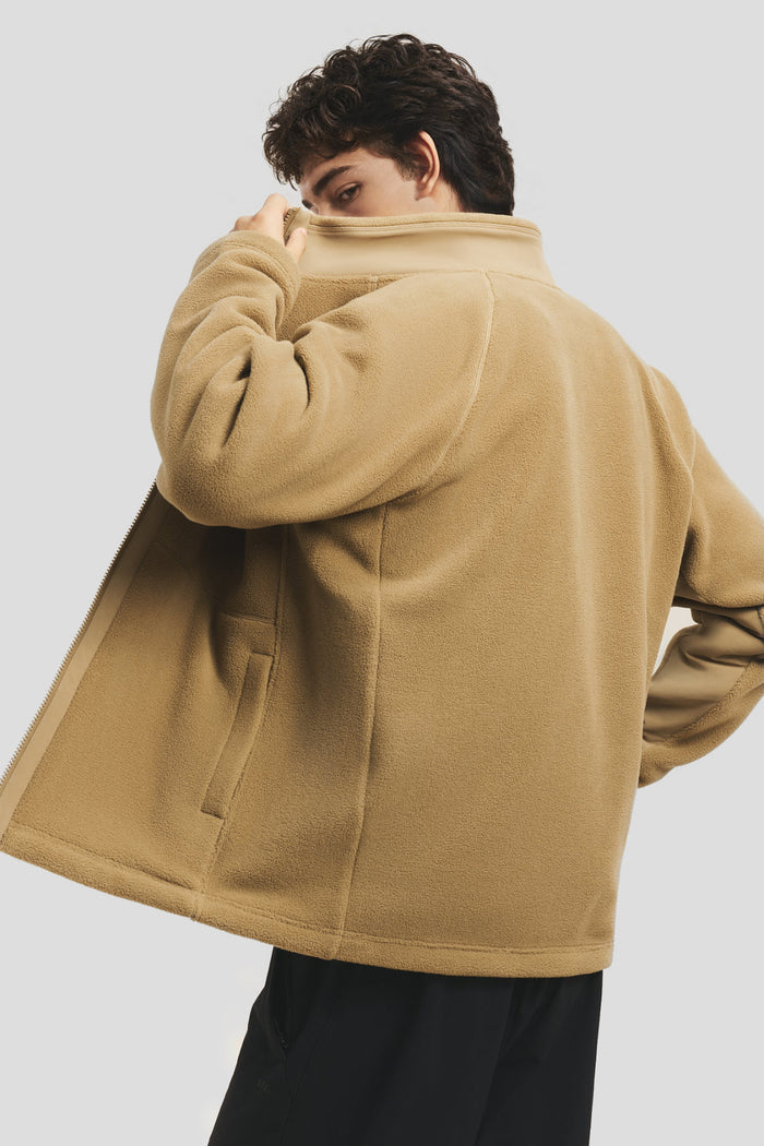 Men's Lightweight Stand-Collar Micro Fleece Jacket (Mid Warmth) PM038