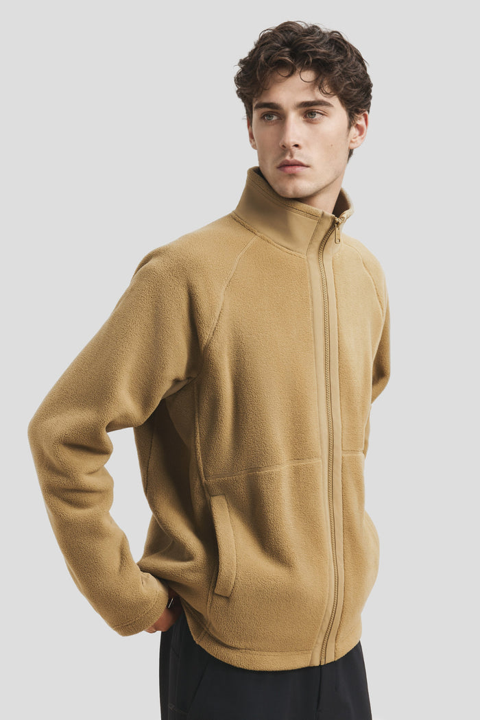 Men's Lightweight Stand-Collar Micro Fleece Jacket (Mid Warmth) PM038
