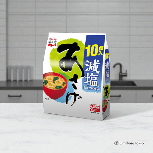 Nagatanien Miso Soup, Asage Reduced Salt 5 Bags