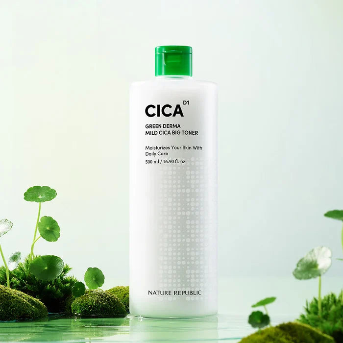 NATURE REPUBLIC Green Derma Mild Cica Big Toner تونر مرطب ومهدئ للبشرة