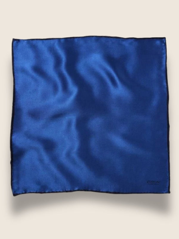 Navy/ Navy Solid Silk Pocket Square