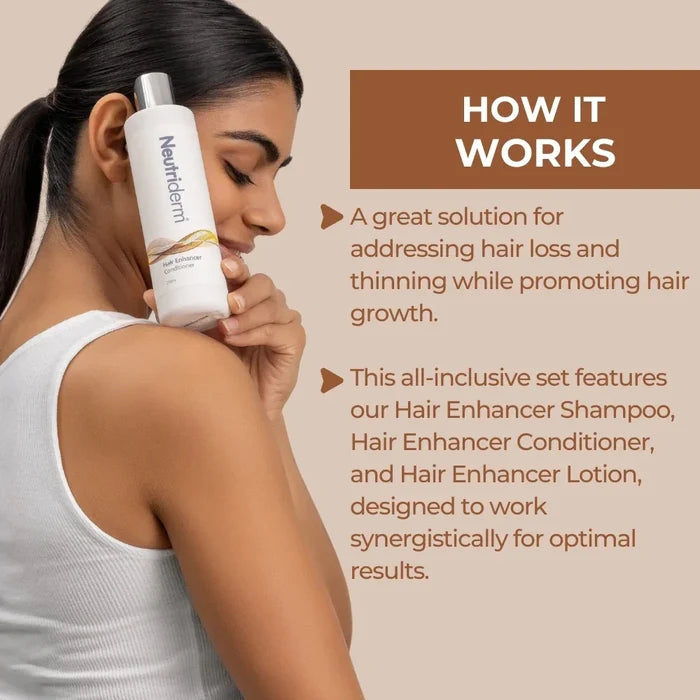 Neutriderm Hair Enhancer Volumising Set of 3 - 250+250+250ml