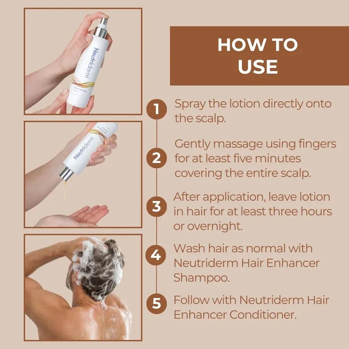 Neutriderm Hair Enhancer Volumising Set of 3 - 250+250+250ml
