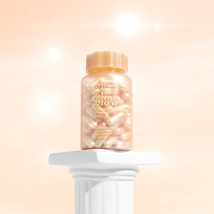 NEW MOON 500mg S-Acetyl Glutathione, Collagen & Vitamin | Glowing Beauty Supplement Capsules
