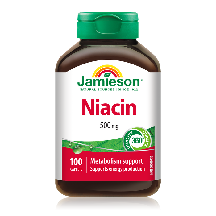 31000256 Jamieson Niacin 500 mg, 100 ct 2207_R2063_Niacin_160cc_BTL_MAIN