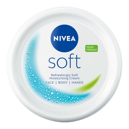 NIVEA Soft Moisturizing Creme Face, Body and Hands كريم الترطيب للوجه للجسم واليدين من نيفيا