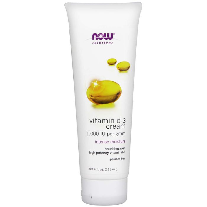 NOW FOODS SOLUTIONS Vitamin D-3 Cream 1,000 IU per gram Cream كريم فيتامين دي 3 من ناو