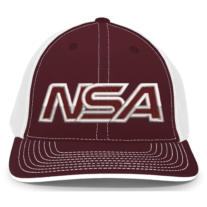 Small / Medium / Maroon-White