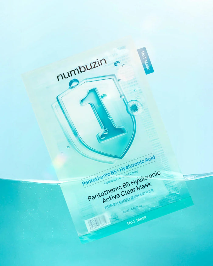 Numbuzin No.1 Pantothenic B5 Hyaluronic Active Clear Mask Sheet 10pcs/Box