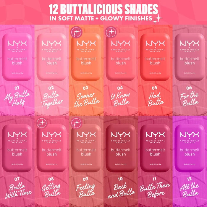 NYX Professional Makeup Buttermelt Blush احمر الخدود من نيكس