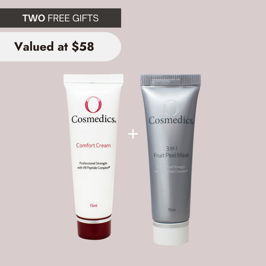 O Cosmedics Duo | Comfort Cream AND 3 in 1 Fruit Peel Mask