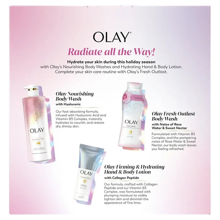 OLAY holiday radiance collection مجموعة العناية من اولاي