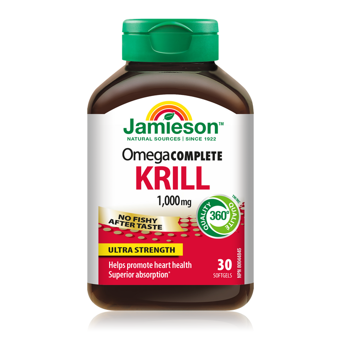 31000573 Jamieson Omega Complete Pure Krill Oil Ultra Strength 1,000 mg, 30 ct 7846_MAIN