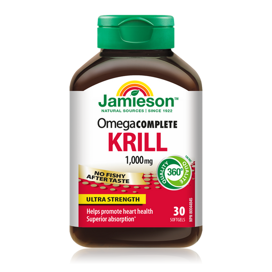 31000573 Jamieson Omega Complete Pure Krill Oil Ultra Strength 1,000 mg, 30 ct 7846_MAIN