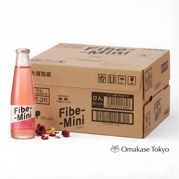 Otsuka Fibe Mini 30-Pack | Refreshing Japanese Fiber Drink with 300mg Vitamin C