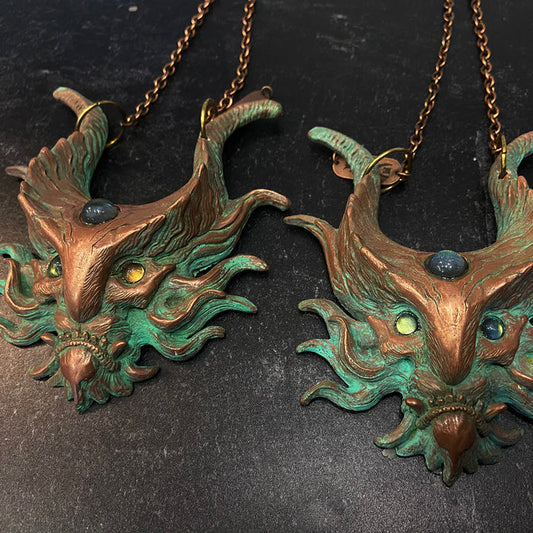 PANOPTES BEAST COLD CAST COPPER PENDANT